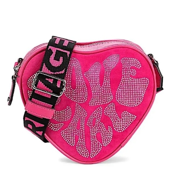 Karl Lagerfeld Handbags - 🔹️Karl Lagerfeld 🔹️Paris Maybelle Heart Rhinestone Crossbody Pink Love✨️🩷